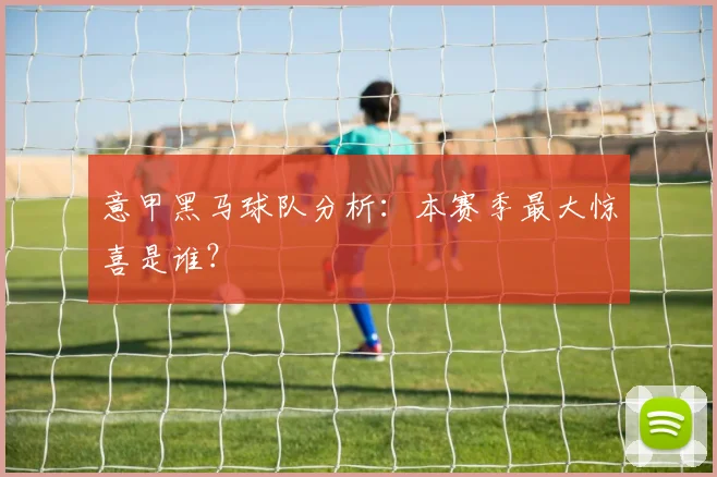 意甲黑马球队分析：本赛季最大惊喜是谁？